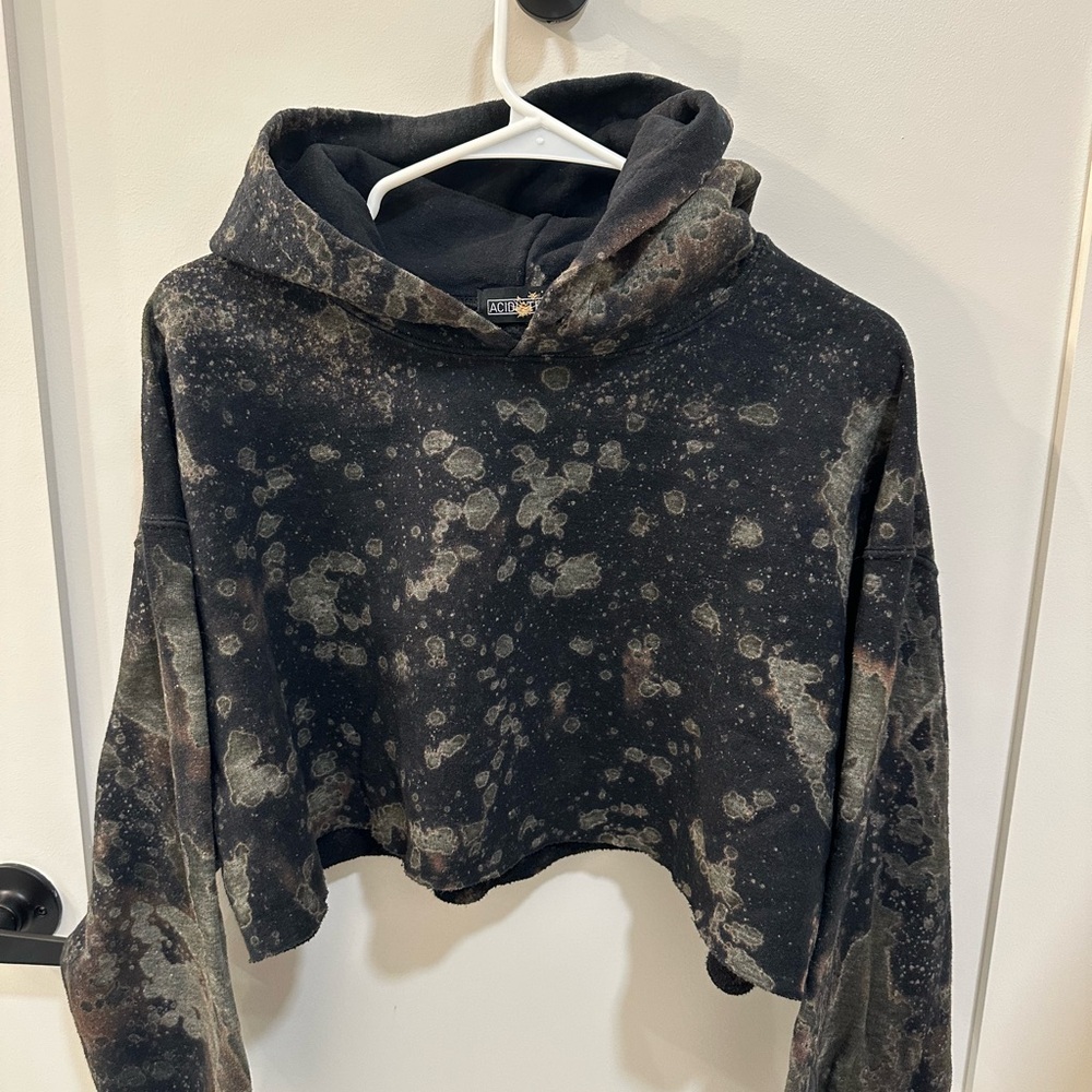 ACIDITEES Cropped Hoodie